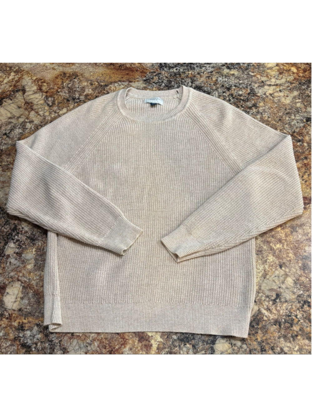 American Eagle Beige Men’s Knit Crewneck Sweater